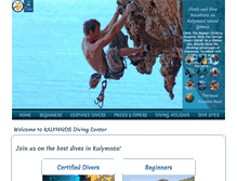 Tablet Screenshot of kalymnosdiving.gr